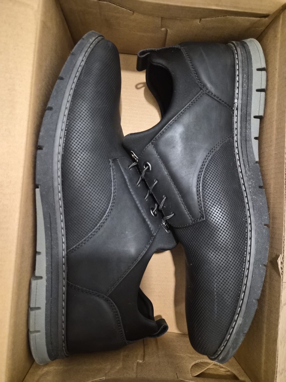 Steve Madden Men's Black Casual Lace-Up Shoes